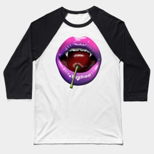 Vampire Lips Baseball T-Shirt